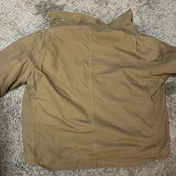 Beige Cotton Workman’s Jacket. Heavy Fit for Cold Weather. Size 3XL. - Picture 5 of 6